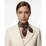 Lara Shawls Çiçek Desen Fular - Kahverengi