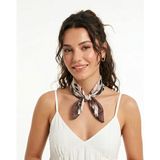 Lara Shawls Çiçek Desen Fular - Mürdüm