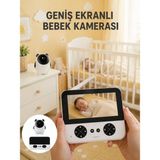Laraheiser 720P Hd Gece Görüşlü Kablosuz Bebek Kamerası Iki Yönlü Sesli Yeni Nesil