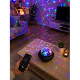 Laraheiser Bluetooth Müzikli Disko Işığı Rgb Parti Projektörü Dahili Hoparlör USB Micro Sd Destekli - Renkli