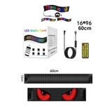 Laraheiser Led Matrix Iş Yeri Otomobil Tır Kamyon Cam Veya Duvar En Büyük Boy Panel 60Cm App Kontrollü Aksesuar