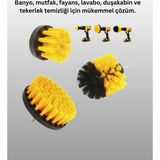 Laraheiser Matkap Ucu Temizlik Fırçası Seti Banyo Fayans Zemin Için