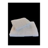 LaraLisa Collection 2'li%100 Pamuk 1 Adet 70x140cm Banyo Havlusu 1 Adet 50x90cm Saç Havlusu Beyaz Havlu Seti Beyaz Tek Ebat