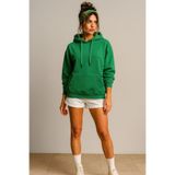 LaraLisa Collection Kapüşonlu Cepli 3 İplik Yüksek Kaliteli Unisex Kadın Erkek Sweatshirt Yeşil L