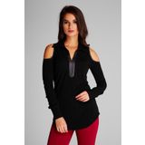 Laranor 15l4529 Siyah Omuz Detaylı Bluz