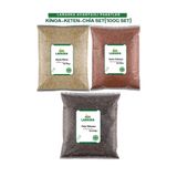 laraska Chia Tohumu-Çiya Tohumu 100g -Keten Tohumu 100g - Beyaz Kinoa 100g -SET- Chia Seeds- Brown Flaxseed- White Quinoa Set (100gx3)