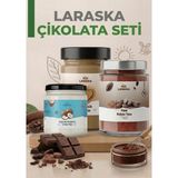 Laraska Çikolata Yapım Kiti Ham Kakao Tozu 150G Organik Tahin 300G Organik Hindistan Cevizi Yağı 150ML - 600 gr