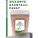 Laraska Natural Ham Kakao Toz 1kg - Raw Cacao Powder Aile Boyu Paket - 1 kg