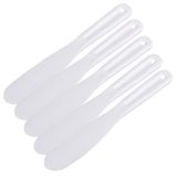 LARATH 5 Adet Kozmetik Maske Karıştırma Kaşığı Spatulaları Yüz Kremi Cilt Bakım Fırçaları Aplikatör Yüz Güzellik Kepçesi Karıştırma Çubuğu Kendin Yap Makyaj Araçları Kadınlar Kızlar için, Beyaz