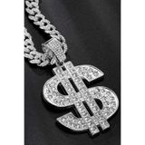laria jewelry Hip Hop Iced Out Dolar Pendant Küba Zincir Kolye Ucu Charm