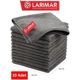 Larimar 10 Adet Oto Yıkama Araç Kurulama Havlusu Bezi Yer Silme Bezi ve Duvar Bezi 50 x 70 Dev Boy