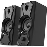 Larimar 1+1 Hoparlör Speakaer Set USB Kablo 2.0 Multimedya - 5W (5177) - Gri