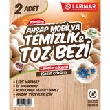 Larimar 2 Adet Ahşap Mobilya ve Hassas Yüzeyler Için Toz Temizlik Bezi / Toz Alma 40*50CM Büyük Boy
