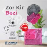 Larimar 4 Adet Zor Kir Bezi Kurumuş Leke Çıkarıcı Uzun Ömürlü Çift Taraflı Özel Dokuma Teknolojisi 40*40 cm