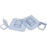 Larimar 4 Parça Raf Ayak Aparatı Şeffaf Pvc Yapışkanlı (5177) - Gri