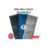 Larimar 6 Adet Sihirli Mikrofiber Temizlik Bezi 30*40CM Ekonomik Boy genel temizlik