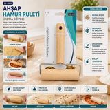Larimar Ahşap Hamur Ruleti Metal Gövde (5177) - Gri
