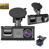 Larimar Araç Araba Kamerasi Black Box Traffic Recorder 3 Kameralı (5177) - Gri