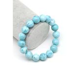 Larimar Doğal Taş Bileklik 12 Mm Küre Kesim