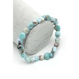 Larimar Doğal Taş Bileklik 6 X 8 Mm Özel Kesim
