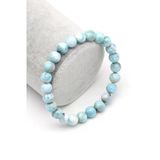 Larimar Doğal Taş Bileklik 7 Mm Küre Kesim - Blk-1997