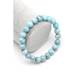 Larimar Doğal Taş Bileklik 9 Mm Küre Kesim