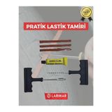Larimar Dublex Dış Lastik Tamir Seti - Lastik Fitil Kiti - 3 Fitilli - Solüsyon Hediyeli