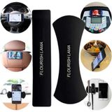 Larimar Flourish Lama Telefon Tablet Tutucu - Yapıştırma/sabitleme Nano Teknoloji - 2'li Paket - Siyah