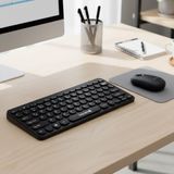 Larimar Kablosuz Lacivert Bluetooth Klavye Mouse Seti – Yuvarlak Tuşlu Tasarım, Türkçe Q Dizilim, Taşınabilir, Ev ve Ofis Kullanımına Uygun (5177) - Gri