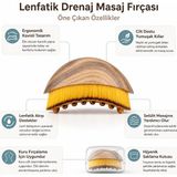 Larimar Kutulu Lenf Drenaj Yüz Boyun Masaj - Çok Amaçlı Fırça Leopar Desenli (5177) - Gri
