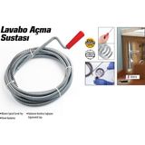 Larimar Lavabo ve Gider Boruları Açacağı - Lavabo Açma Sustası - 8metre (5177) - Gri