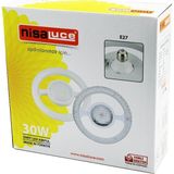 Larimar Nisaluce EAMP-059/KB Mika Kristal Plastik Cam Simit Model LED Ampul 30W E27 BEYAZ=6500K 2700 Lumen (5177)