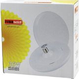 Larimar Nisaluce EAMP-063/KB 36W E27 Ufo Tipi LED Lamba Ampul Kristal Desenli Mika Pls.kapak 6400K - 3240LÜMEN (5177) - Beyaz