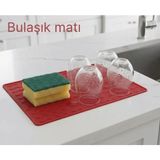 Larimar Silikon Bulaşık Kurulama Matı 30*40 cm Gıdaya Uygun Uzun Ömürlü (5177) - 20 ml