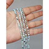Larimar Taşı Faset Kesim Dizi 4mm (52792)