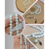 Larimar Taşı Üst Segment Faset Kesim 33lük Tesbih 8mm (42535)