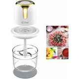 Larimar USB To Type-C Şarjlı Mini 3 Bıçaklı Gold Blender Rondo Gıda Doğrayıcı 1.2lt=mika Kristal Hazne KC-8221 (5177) - Gri