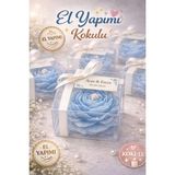 Larina Hediyelik Kokulu Mum Hediyelik – Kişiye Özel Söz Nişan Düğün Mevlüt Için Şeffaf Kutulu Çiçek Mum - 50 Adet