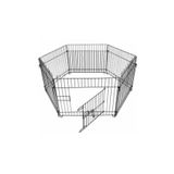 LarinHome Orbohexagon Pet Metal Köpek Oyun Alanı Çit 63x63 Cm Altı Parça