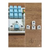 LARİON Pati Figürlü 4'lü Oyuncu Klavye Tuş Takımı - Özel Tasarım Keycap Seti