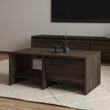 Laris Kapaklı Orta Sehpa – 90 Cm Modern Tasarım Ceviz