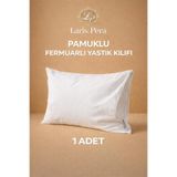 Larispera 50x70 Pamuklu Yastık ;Kılıfı Fermuarlı Beyaz 1 Adet-Yumuşak Ve Nefes Alan Kumaş