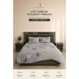 Larispera Çift Kişilik Welsoft Yorgan Seti 195X215 cm | 2 Adet 50X70 cm Yastık Kılıfı Hediyeli, Çift Taraflı - 195 x 215 cm - Beyaz