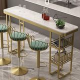 Larissa Design Mutfak Masa(Bar Sandalyeleri Hariç) - Gold
