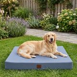 Larissa, Su Geçirmez, Dış Mekana Uygun, Çıkarılabilir Kılıflı, Yıkanabilir, Kedi-Köpek Yatağı (Gri, X-Large)