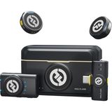 Lark M2 Kablosuz Mikrofon, Iphone/kamera/android/pc Için, 48 Khz/24 Bit Yüksek Sadakat Ses, 300 M Menzil, Gürültü Engelleme, 40 Saat Kullanım, Youtube, Vlog, Akış (Siyah, Kamera Rx + Usb-C