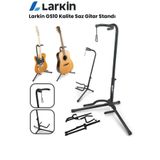 Larkin GS10 Üst Kalite Kilitli Enstrüman Saz Akustik Klasik Elektro Gitar Standı Ayaklığı Sehpası