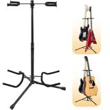 Larkin GS20 Kilitli Üst Kalite Profesyonel 2'li (İkili) Çoklu Gitar Standı, Klasik Akustik Elektro ve Bas Gitar Sehpası