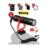 Larkin König CMR100 Shotgun Kamera Mikrofonu Röportaj Dış Çekim Sony Canon Nikon iPhone Samsung Android Mac