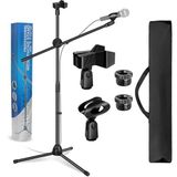 Larkin MS100 Üst Kalite Profesyonel Tripod Mikrofon Standı & Sehpası (Taşıma Çantası ve Mikrofon Tutucu Klips Hediye)